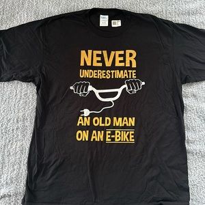 NWT Men’s Funny bike T-shirt size XL